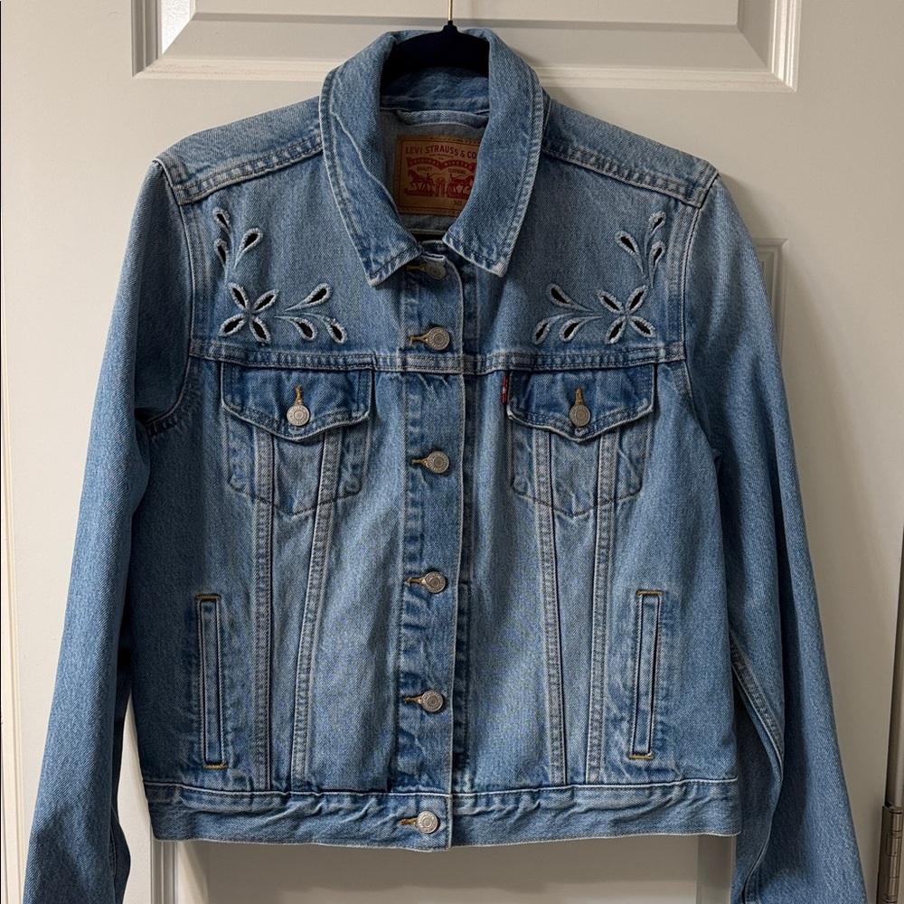 Levi's Light Blue Embroidered Jean Jacket